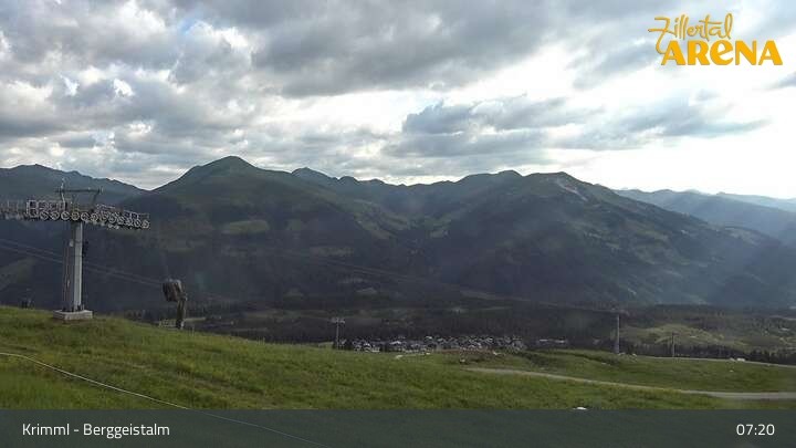 Archiv Foto Webcam Hochkrimml: Berggeistalm