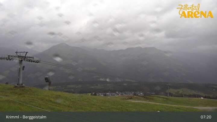 Archiv Foto Webcam Hochkrimml: Berggeistalm