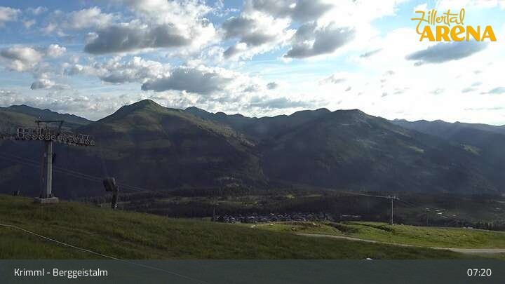 Archiv Foto Webcam Hochkrimml: Berggeistalm