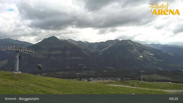 Archived image Webcam Hochkrimml - View Berggeistalm