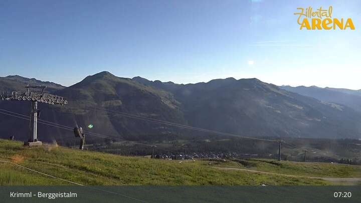 Archiv Foto Webcam Hochkrimml: Berggeistalm