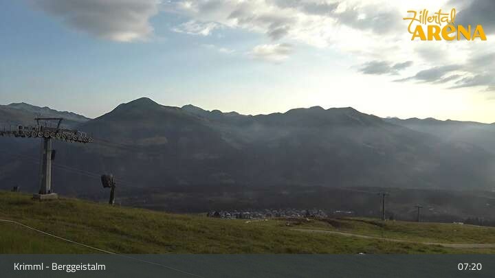 Archiv Foto Webcam Hochkrimml: Berggeistalm