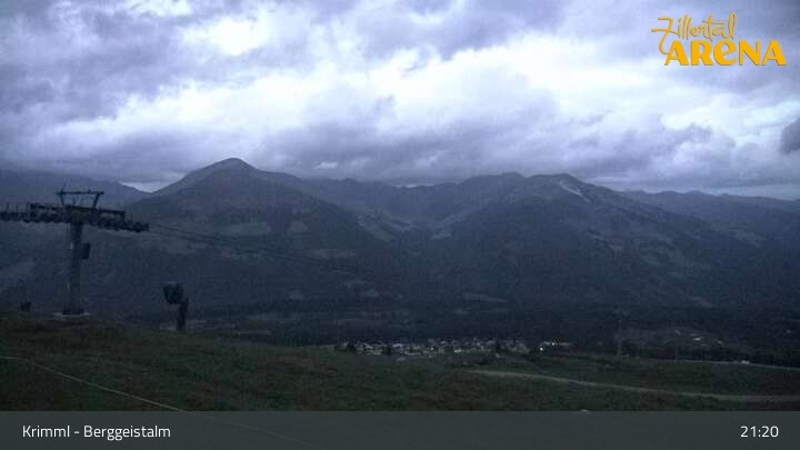 Archiv Foto Webcam Hochkrimml: Berggeistalm