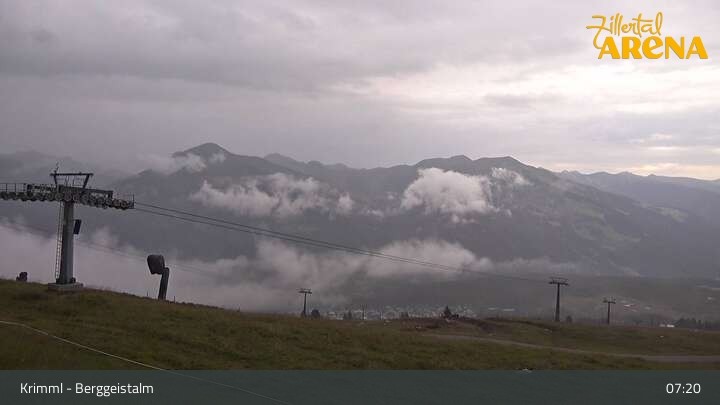 Archiv Foto Webcam Hochkrimml: Berggeistalm