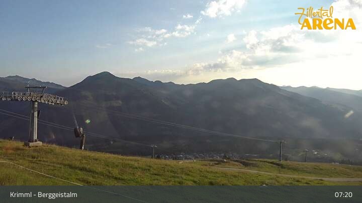Archiv Foto Webcam Hochkrimml: Berggeistalm