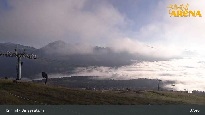 Archiv Foto Webcam Hochkrimml: Berggeistalm