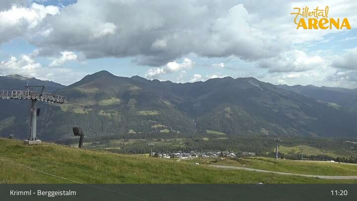 Archiv Foto Webcam Hochkrimml: Berggeistalm