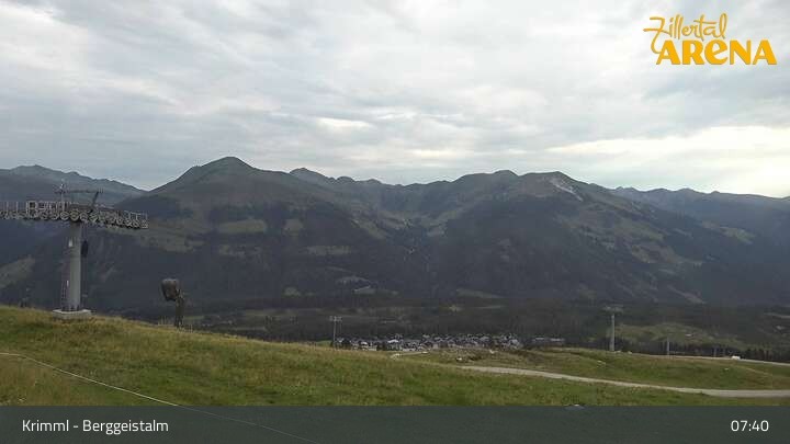 Archiv Foto Webcam Hochkrimml: Berggeistalm