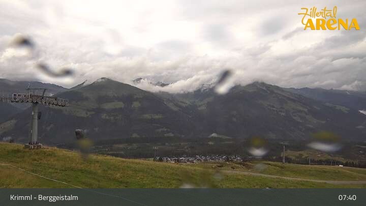 Archiv Foto Webcam Hochkrimml: Berggeistalm