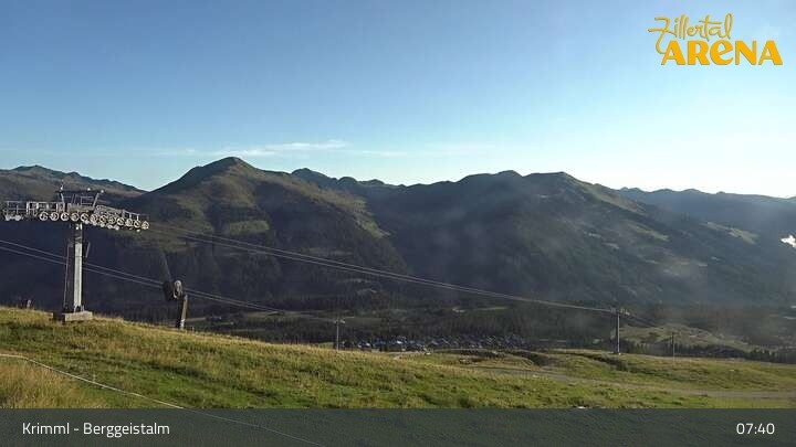Archiv Foto Webcam Hochkrimml: Berggeistalm