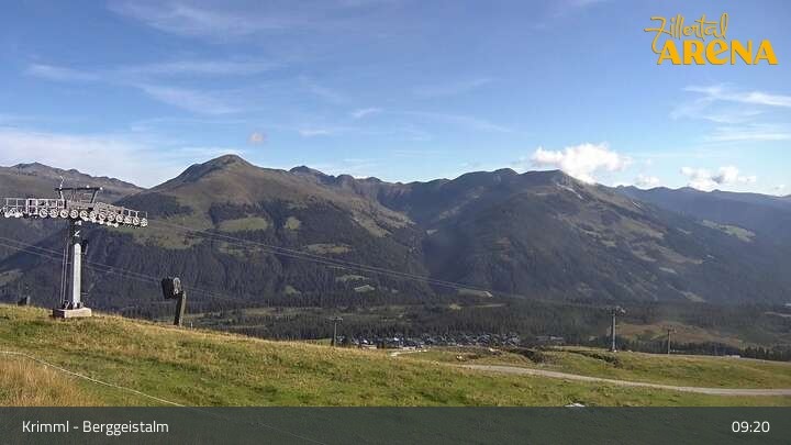 Archiv Foto Webcam Hochkrimml: Berggeistalm