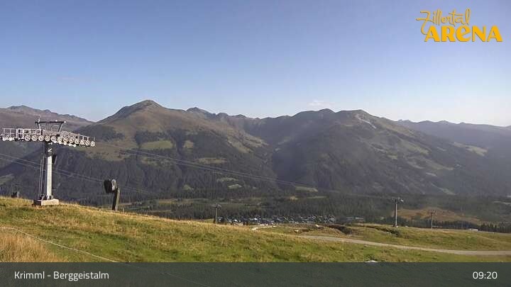 Archiv Foto Webcam Hochkrimml: Berggeistalm