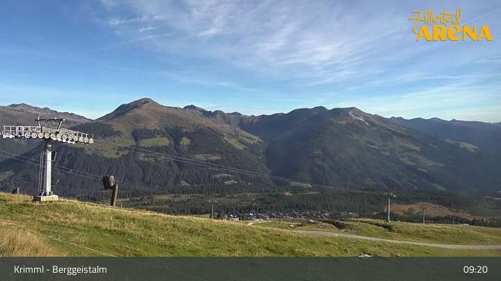 Archiv Foto Webcam Hochkrimml: Berggeistalm