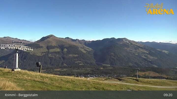 Archiv Foto Webcam Hochkrimml: Berggeistalm