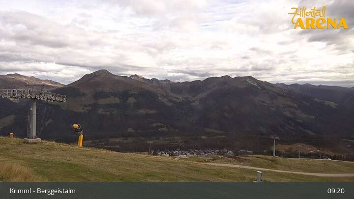 Archiv Foto Webcam Hochkrimml: Berggeistalm
