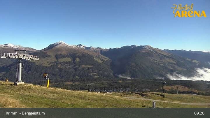 Archiv Foto Webcam Hochkrimml: Berggeistalm