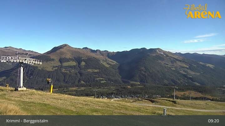 Archiv Foto Webcam Hochkrimml: Berggeistalm