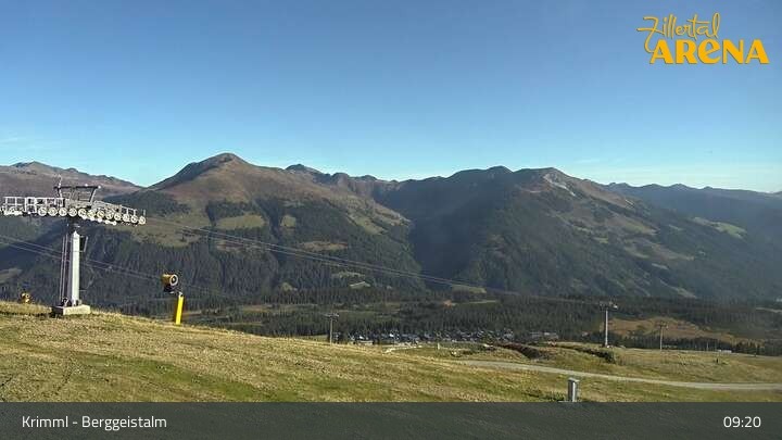 Archiv Foto Webcam Hochkrimml: Berggeistalm