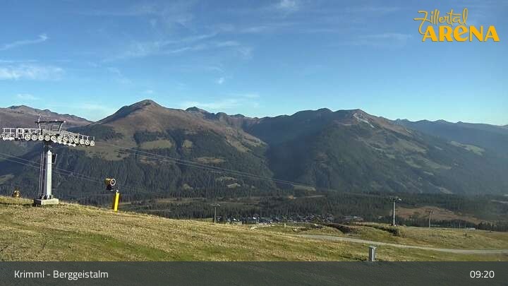 Archiv Foto Webcam Hochkrimml: Berggeistalm