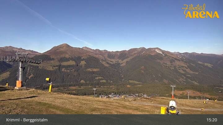 Archiv Foto Webcam Hochkrimml: Berggeistalm