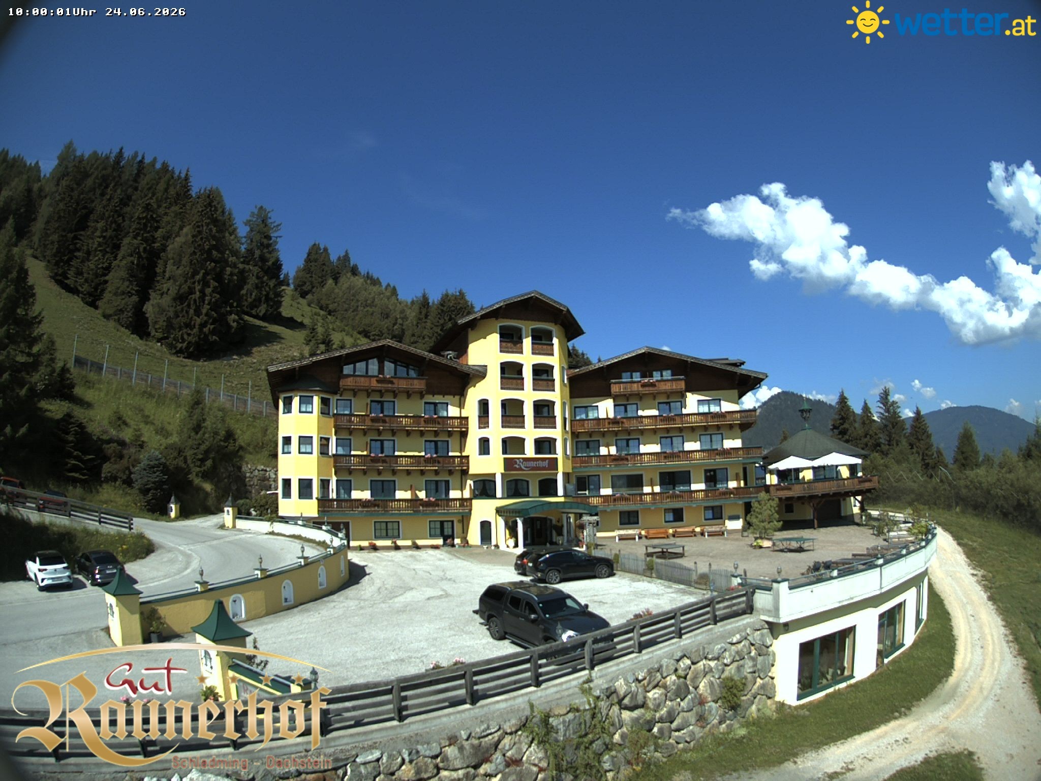 Archived image Webcam Schladming: Hotel Raunerhof
