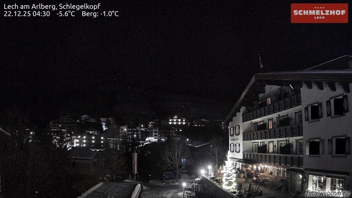 Archiv Foto Webcam Lech: Hotel Schmelzhof