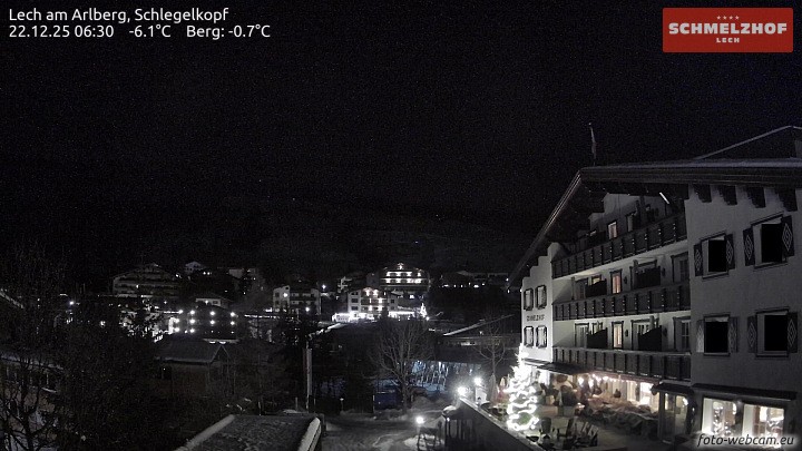 Archiv Foto Webcam Lech: Hotel Schmelzhof