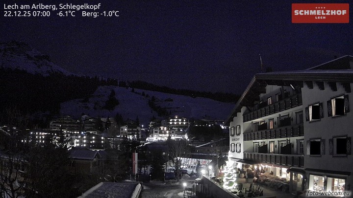 Archiv Foto Webcam Lech: Hotel Schmelzhof
