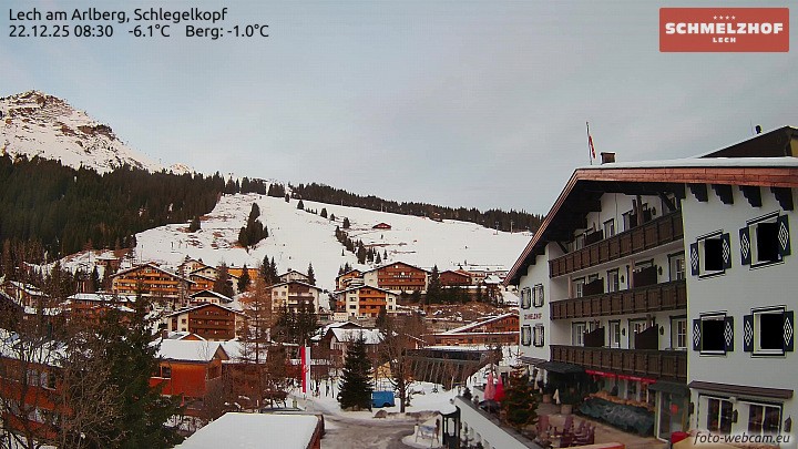 Archiv Foto Webcam Lech: Hotel Schmelzhof