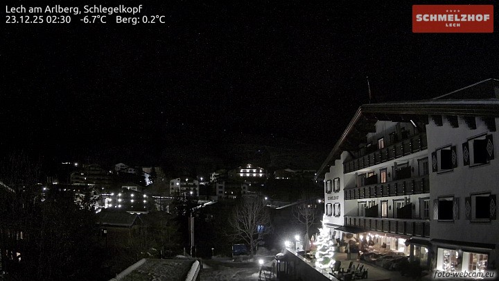 Archiv Foto Webcam Lech: Hotel Schmelzhof