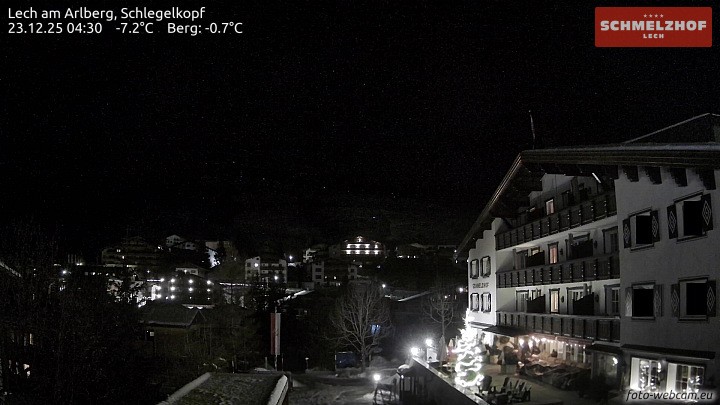 Archiv Foto Webcam Lech: Hotel Schmelzhof