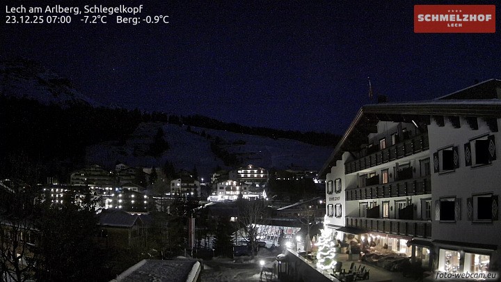 Archiv Foto Webcam Lech: Hotel Schmelzhof
