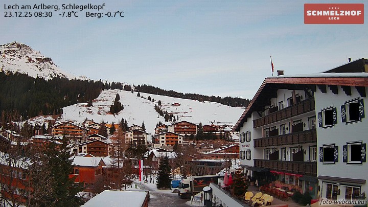 Archiv Foto Webcam Lech: Hotel Schmelzhof