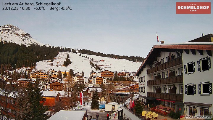 Archiv Foto Webcam Lech: Hotel Schmelzhof
