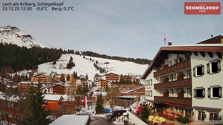 Archiv Foto Webcam Lech: Hotel Schmelzhof