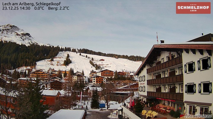 Archiv Foto Webcam Lech: Hotel Schmelzhof