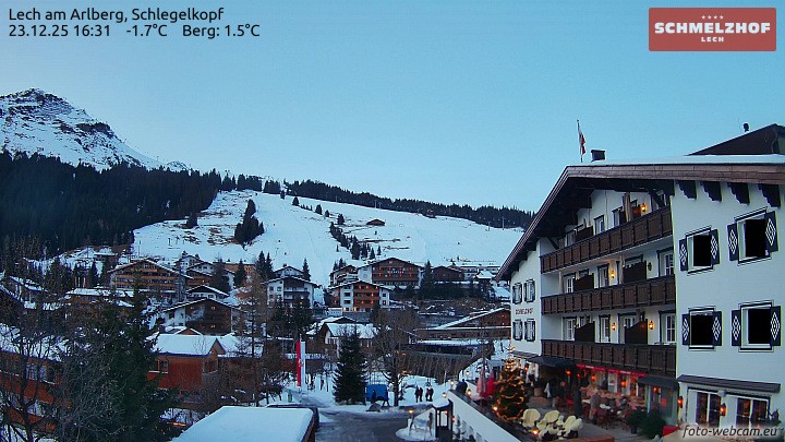 Archiv Foto Webcam Lech: Hotel Schmelzhof