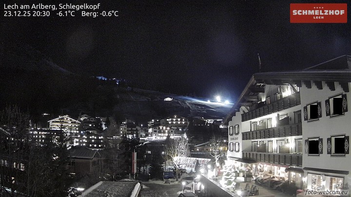 Archiv Foto Webcam Lech: Hotel Schmelzhof