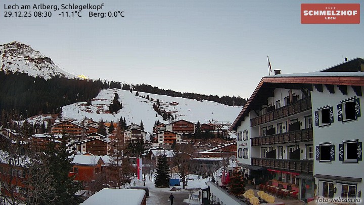 Archiv Foto Webcam Lech: Hotel Schmelzhof