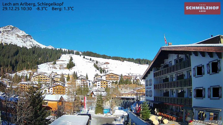 Archiv Foto Webcam Lech: Hotel Schmelzhof