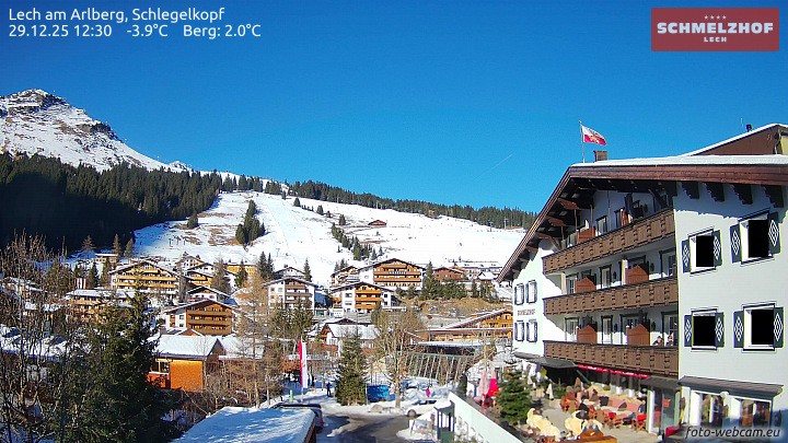 Archiv Foto Webcam Lech: Hotel Schmelzhof