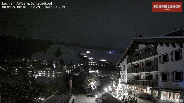 Archiv Foto Webcam Lech: Hotel Schmelzhof
