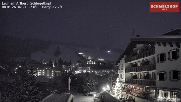 Archiv Foto Webcam Lech: Hotel Schmelzhof
