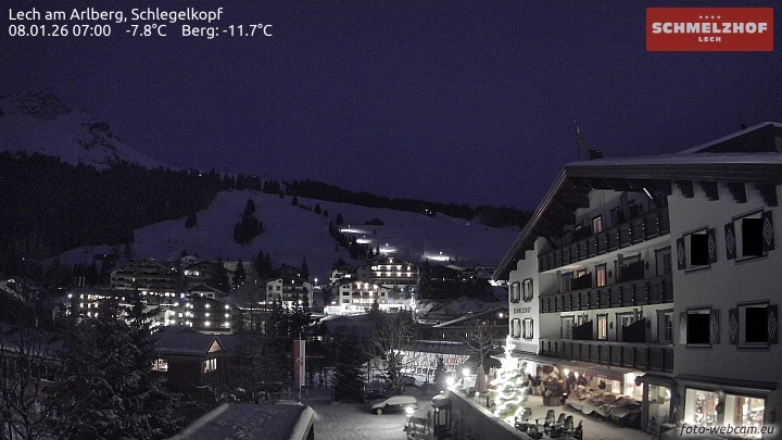 Archived image Webcam Hotel Schmelzhof (Lech)