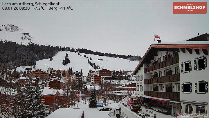 Archiv Foto Webcam Lech: Hotel Schmelzhof