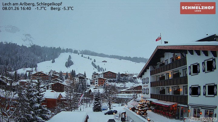 Archiv Foto Webcam Lech: Hotel Schmelzhof