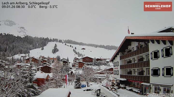 Archiv Foto Webcam Lech: Hotel Schmelzhof