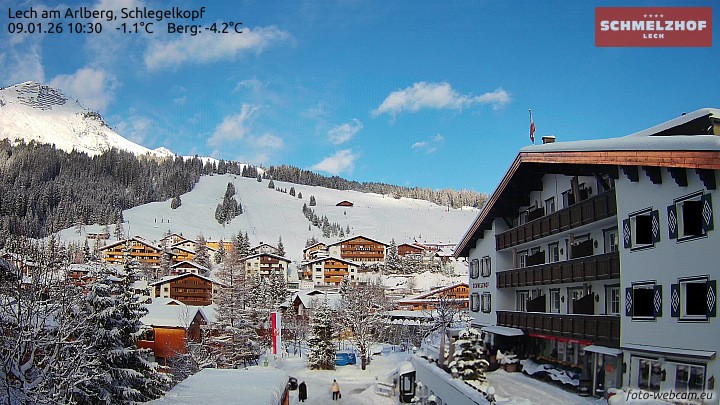 Archiv Foto Webcam Lech: Hotel Schmelzhof