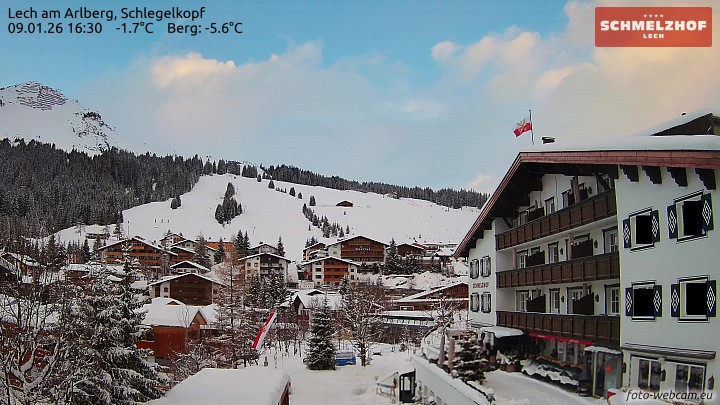 Archiv Foto Webcam Lech: Hotel Schmelzhof