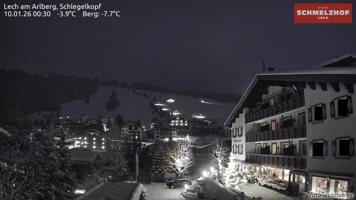 Archiv Foto Webcam Lech: Hotel Schmelzhof